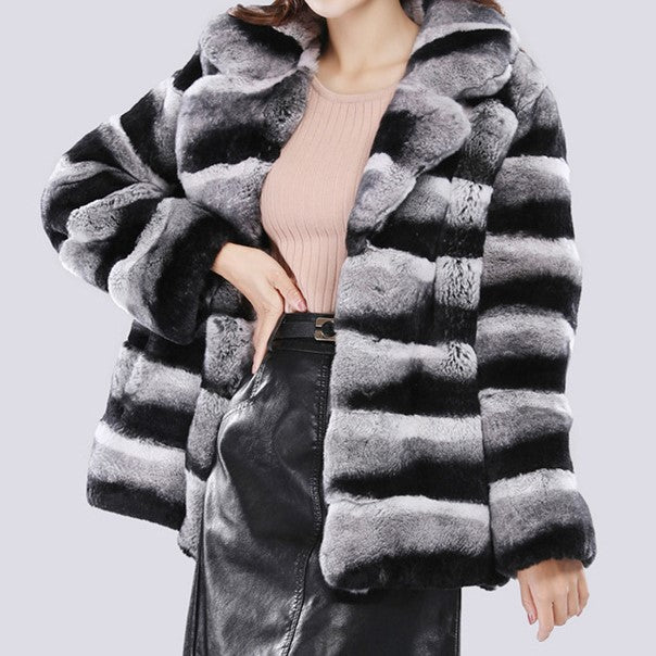 Winter Women Clothing Fur Coat Mink Jacket Mink Fur Short Mink Jacket Casual