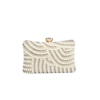 Model Dinner Bag Women Bag Trend High Sense Chinese Pearl Chain Crossbody Bag