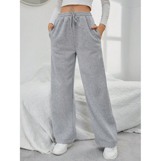 Women Clothing Casual Sweatpants Straight Wide Leg Pants Trousers Clothing